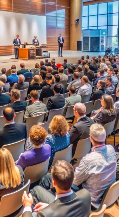 Audience attending a seminar